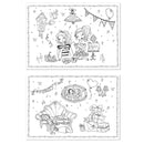 placemats Jill 29,7 x 42 cm kleurplaten 10 stuks