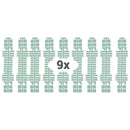 Ministeck Kleurenstrips Glow in the Dark, 9st.