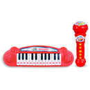 Bontempi Mini Keyboard met Karaoke Microfoon - Rood