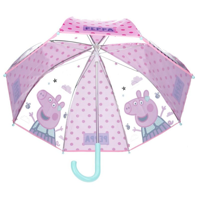Peppa Pig Paraplu 70 cm Roze/Transparant