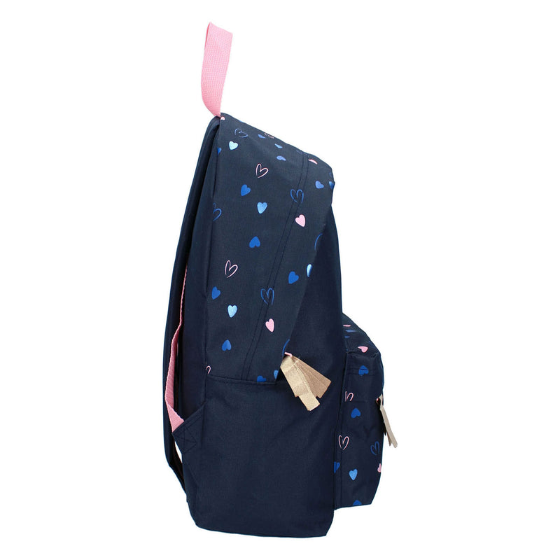 Milky Kiss We Are One Rugzak Donkerblauw/Roze