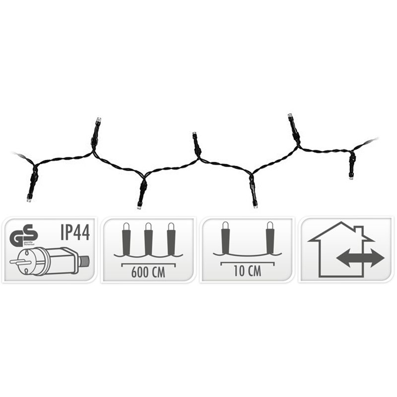 Verlichting 120LED 9M Extra Wam Wit - IP44