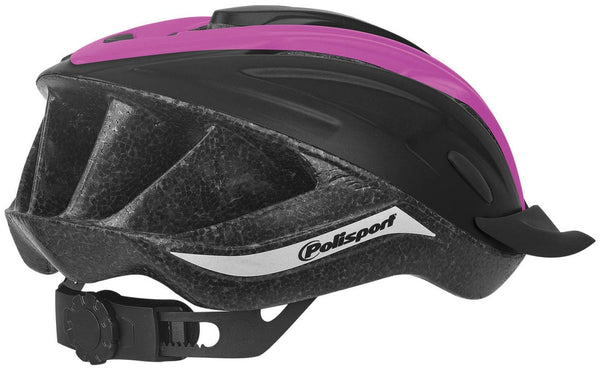 Fietshelm Polisport Ride-In L (58-62cm) - zwart/fuchsia