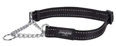 Rogz For Dogs Fanbelt Choker Zwart 20 MMX34-56 CM