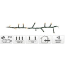 Micro Cluster 1200 LED's - 24 meter - warm wit - 8 functies + geheugen