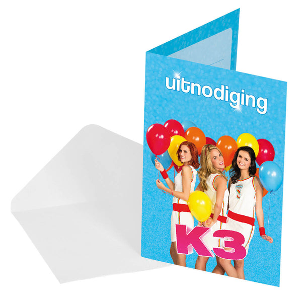 K3 Uitnodigingen, 8st.