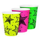 Neon Party Bekers, 6st.