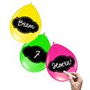 Beschrijfbare Ballonnen Neon, 6st.