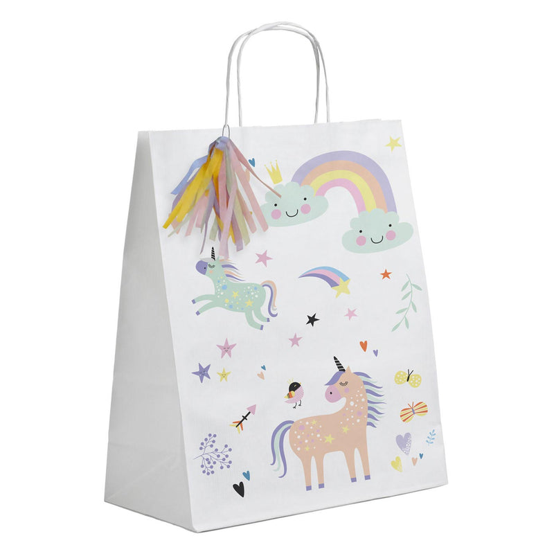 Uitdeelzakjes Unicorns & Rainbows, 6st.