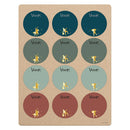 Cadeau Naamstickers Sint en Piet, 12st.