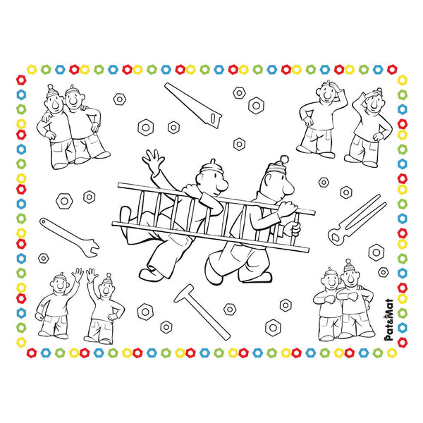 Buurman & Buurman Placemats Kleurplaten, 6st.