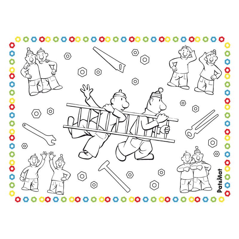 Buurman & Buurman Placemats Kleurplaten, 6st.