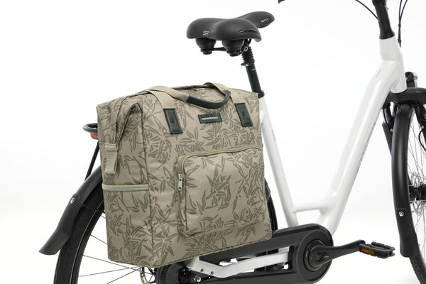 Fietstas New Looxs Camella Bamboo 24,5 liter 36 x 19 x 36 cm - sand
