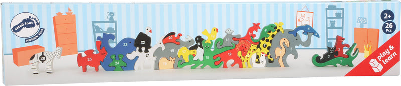 Small Foot - Dieren Letters en Cijfers Balansspel, 26dlg.