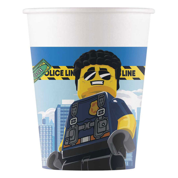 Papieren Bekers FSC Lego City, 8st.