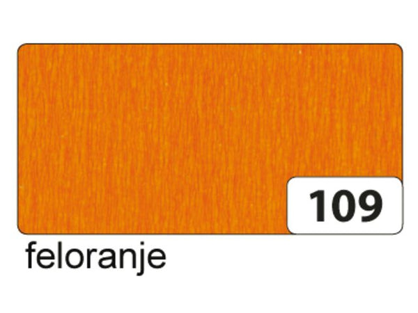 10 vel crepe folia licht oranje 822109