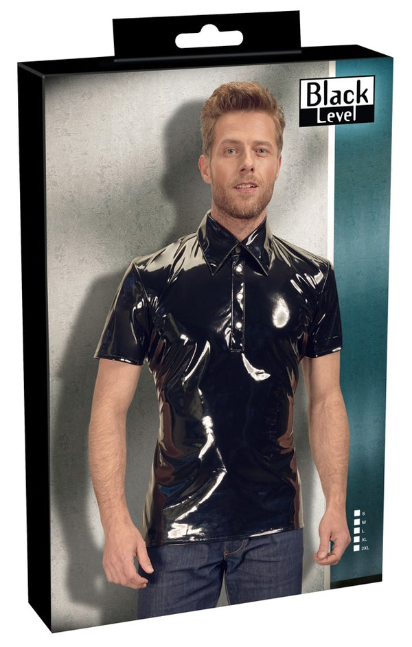Vinyl Men's Polo Shirt L