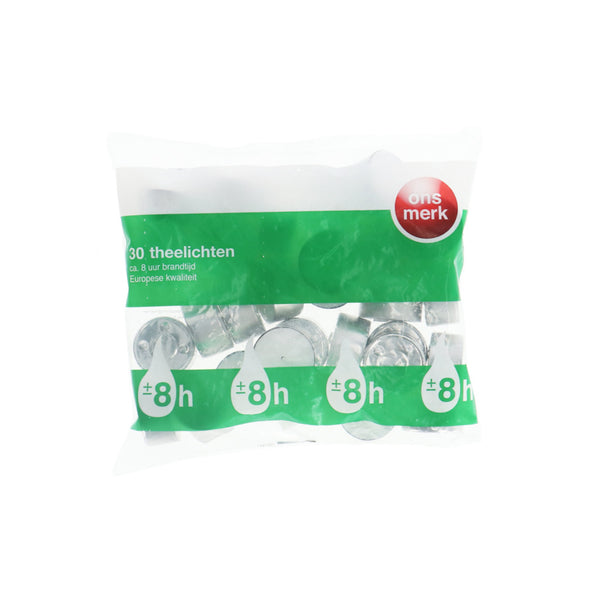 Ons Merk Theelichtjes 8 Branduren 30 Stuks