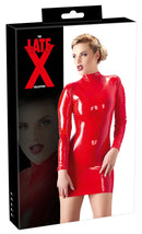 Latex Mini Dress red L