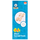 Bigjigs Houten Rails - Korte Bochten, 4st.