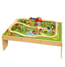 Bigjigs Houten Treinbaan op Speeltafel, 59dlg.