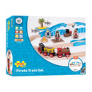 Bigjigs Houten Treinset Piraat, 42dlg.