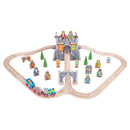 Houten Treinset Middeleeuws, 46dlg.