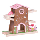 Bigjigs Houten Sprookjes Rails - Boomhuis Rolbaan