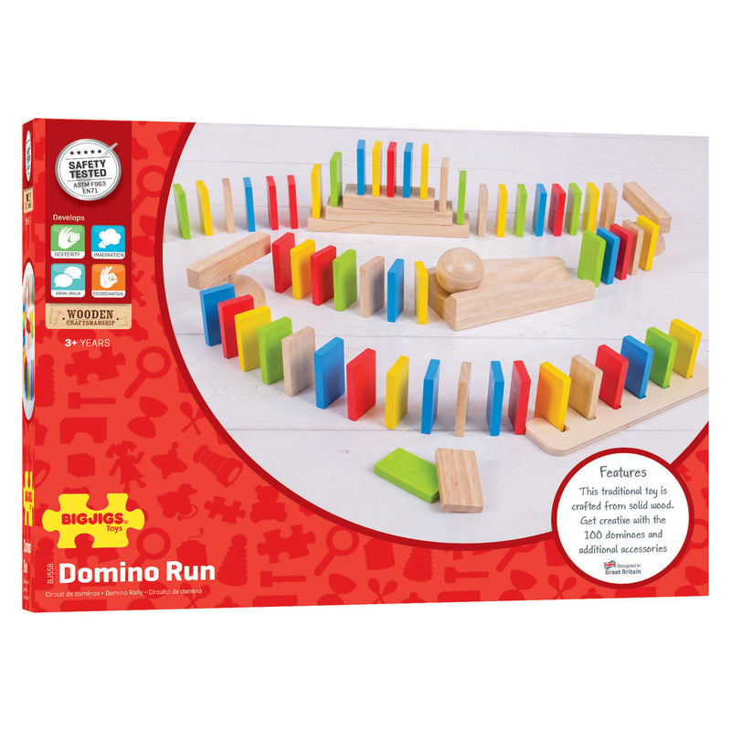 Bigjigs Houten Domino, 108dlg.
