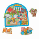 Bigjigs Houten Lagenpuzzel Boerderij, 26st.