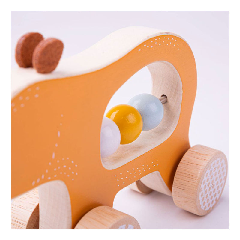 Bigjigs Houten Duwbeer, 100%FSC