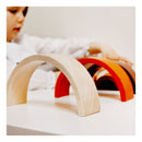 Bigjigs Houten Stapel Regenboog Naturel