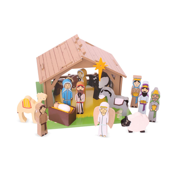 Houten Kerststal