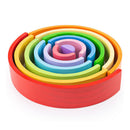 Bigjigs Groot Houten Regenboog Stapelspel, 12dlg.