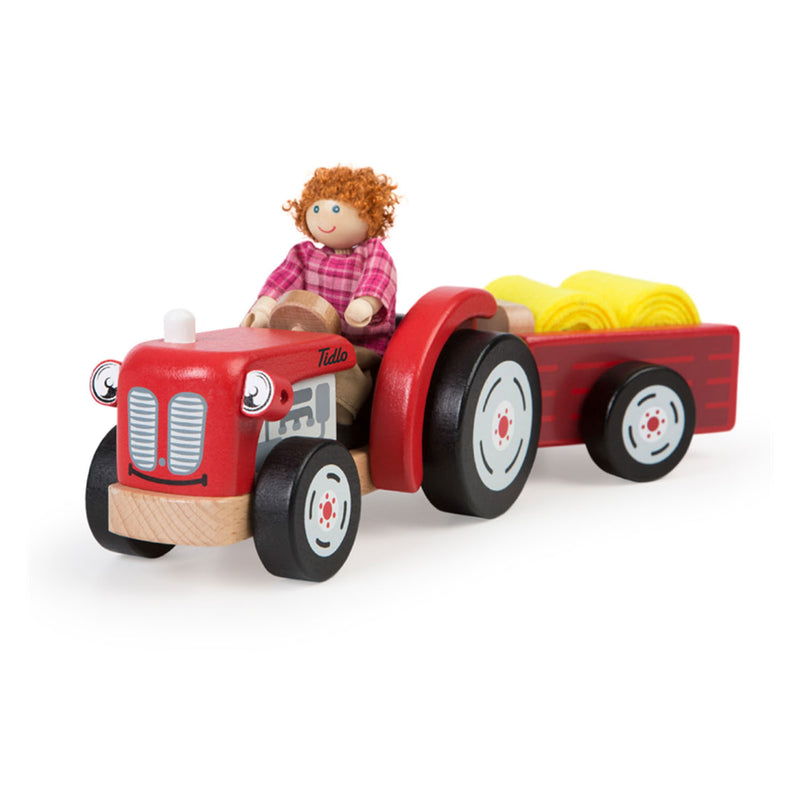 Tidlo Houten Tractor met Trailer