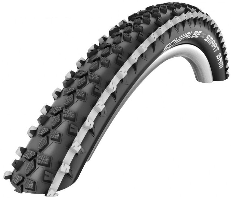 Buitenband Schwalbe Smart Sam Performance 26 x 2.25" / 57-559 mm - zwart met witte streep