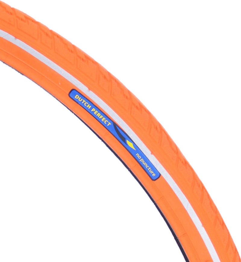 Buitenband Dutch Perfect 28 x 1.40" / 40-622mm anti-lek - orange met reflectie