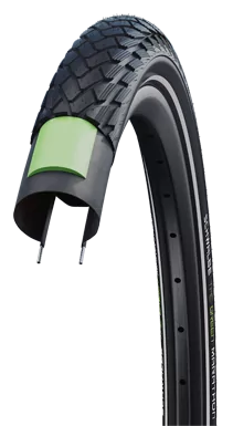 Buitenband Schwalbe Green Marathon Greenguard 20 x 1.50"/40-406mm - zwart met reflectie