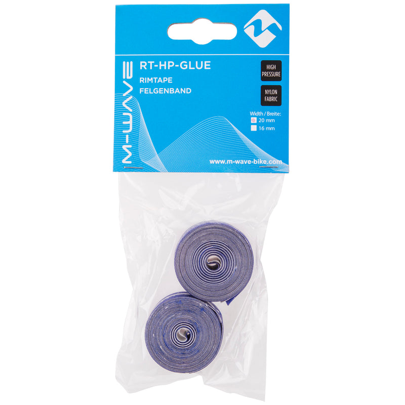 Velglint 12-29" M-Wave RT-HP-Glue hoge druk 20 mm - blauw (1 set)