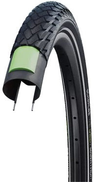 Buitenband Schwalbe Green Marathon GreenGuard 28 x 1 ½" / 40-635mm - zwart met reflectie