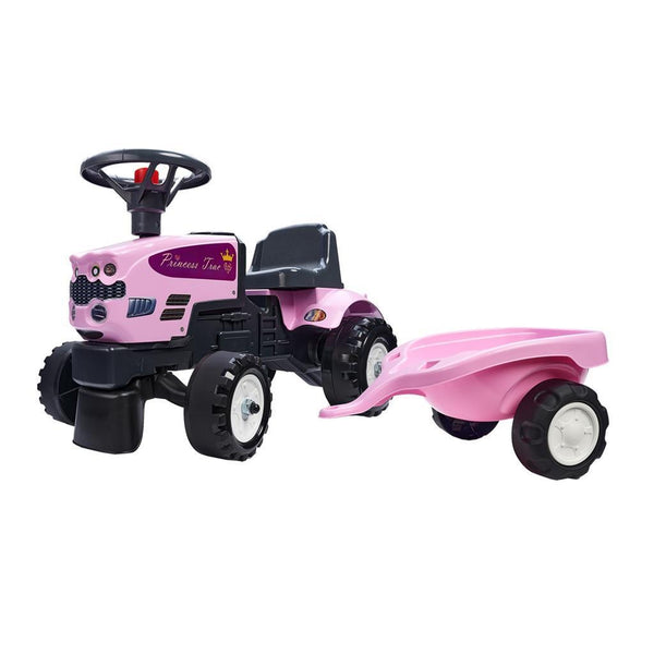 Falk Princess Pink Looptractor + Aanhanger 1+