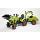 Falk Claas Axos Traptractor met Aanhanger en Shovel + Graafarm 225x60x76 cm Groen