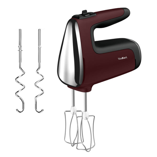 Tefal HT6525 Powermix Silence Handmixer Rood/Zilver