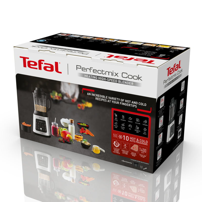 Tefal BL83SD Perfectmix Cook Blender 1400W RVS/Zwart
