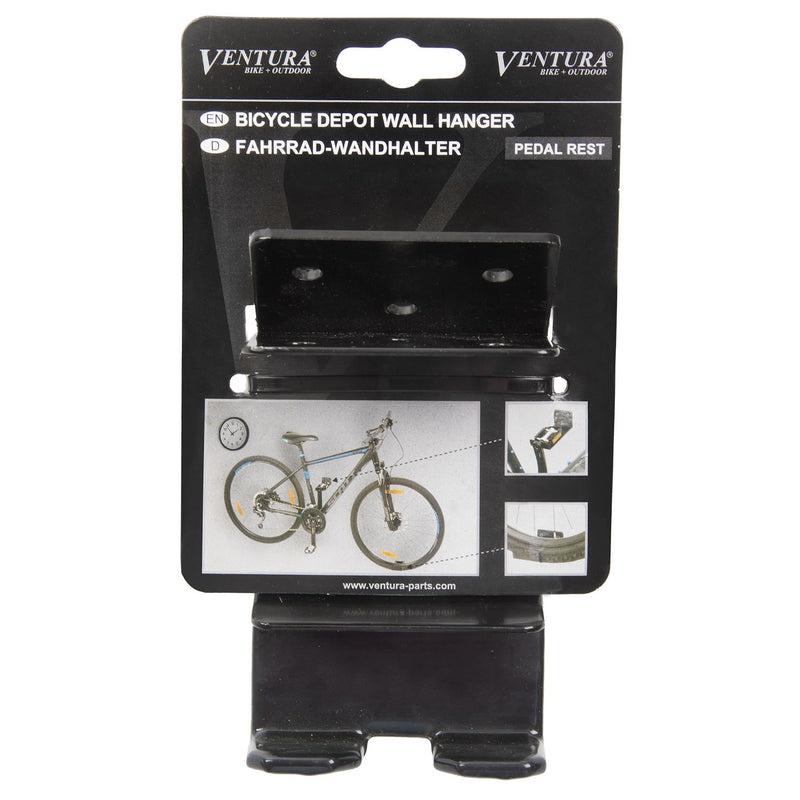 Compacte fiets muurhanger met pedaalsteun M-Wave