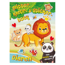 Glitter Kleur en Stickerboek Dieren