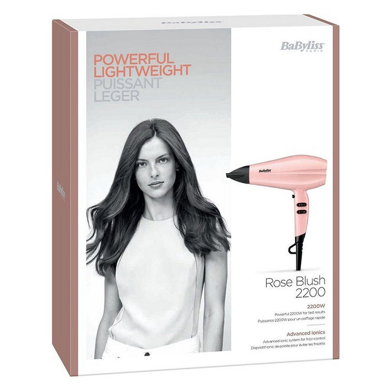 Babyliss 5337PRE Rose Blush F&ouml;hn 2200W Roze/Zwart