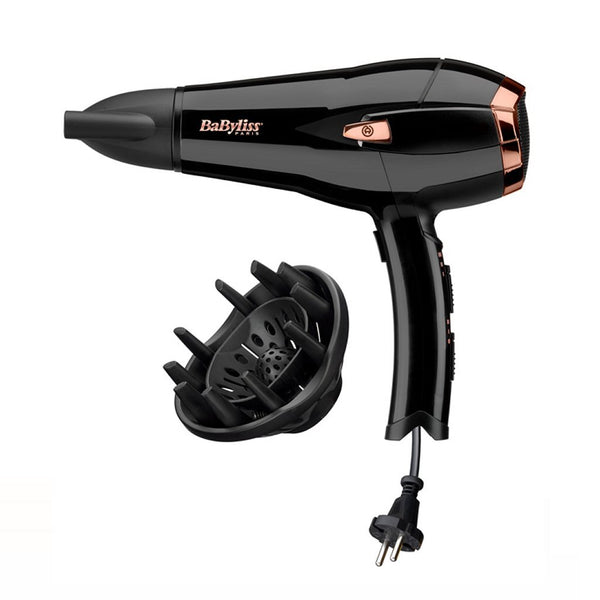 Babyliss D373E Cordkeeper Föhn 2000W Zwart/Roségoud