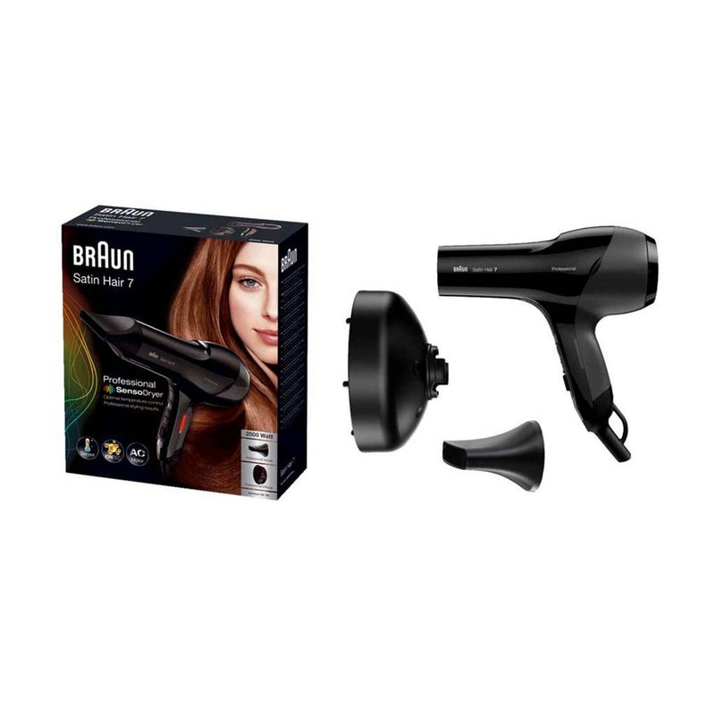 Braun BRHD785E Satin Hair 7 SensoDryer Föhn 2000W Zwart