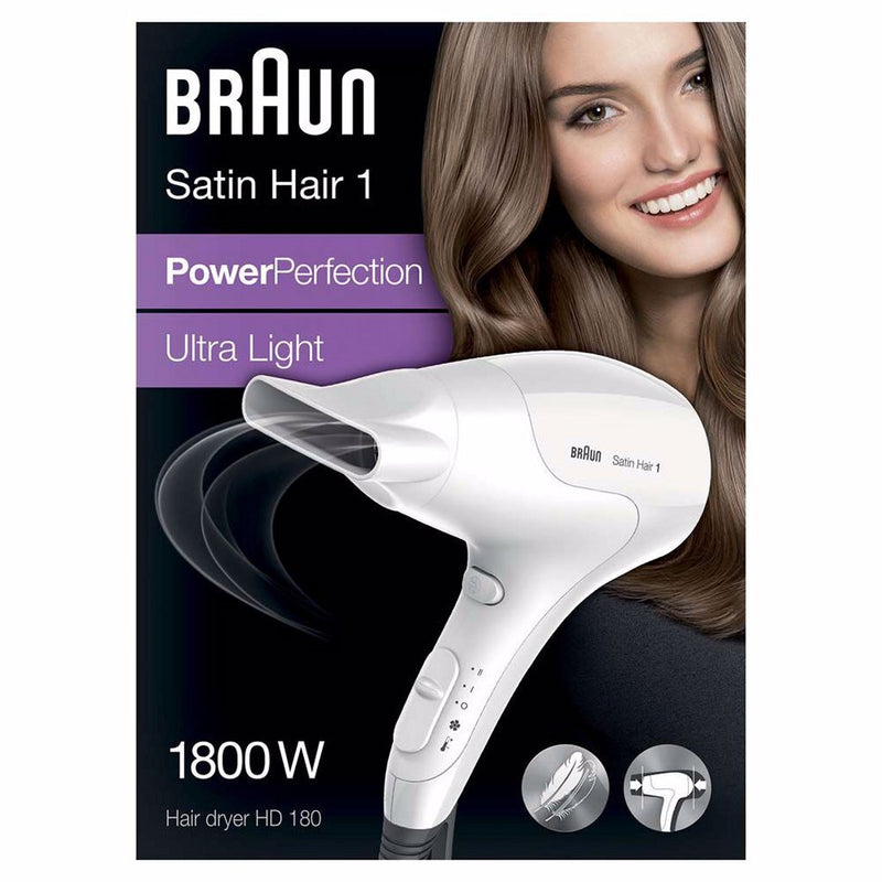 Braun BRHD180E Satin Hair 1 PowerPerfection Föhn 1800W Wit